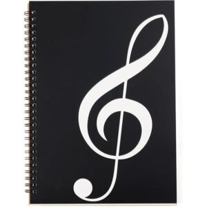 Blank Sheet Music Notebook, 160 Pages Composition Staff Paper Notebook