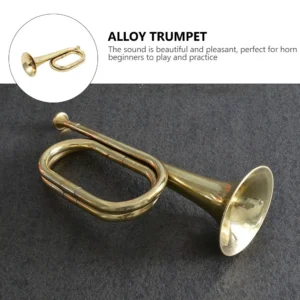 Horn Bugle Cavalry Brass Instrument for Beginners Sports